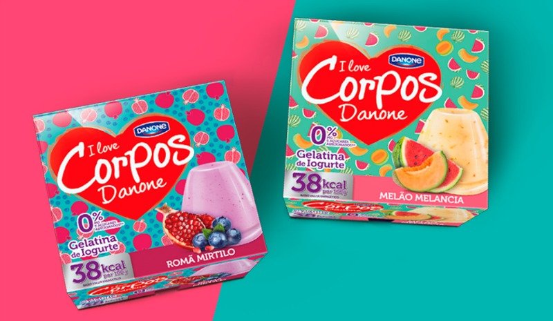 gelatinas de iogurte Corpos Danone