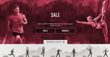 Reebok loja online Distribuição Hoje