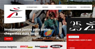 Site Grupo Os Mosqueteiros Distribuição Hoje