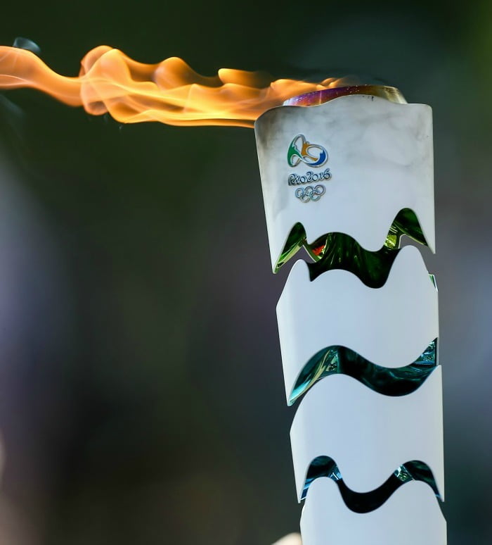 Jogos Olímpicos  tocha Distribuição Hoje