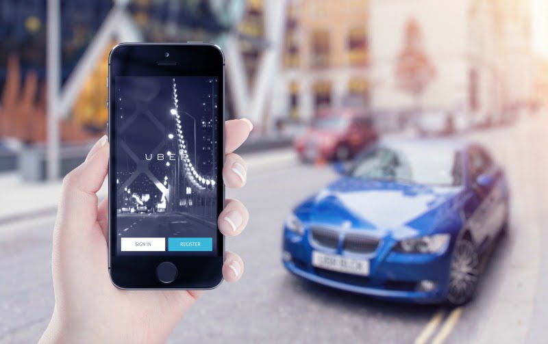 Uber app Distribuição Hoje