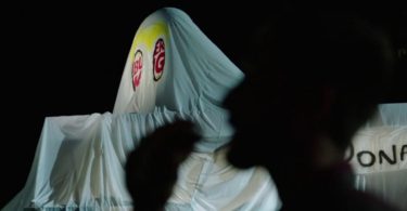 Burger King dressed up as McDonalds for Halloween
