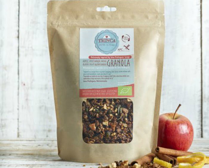 Trinca granola de maçã Distribuição Hoje