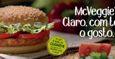 hambúrguer vegetariano McDonald's