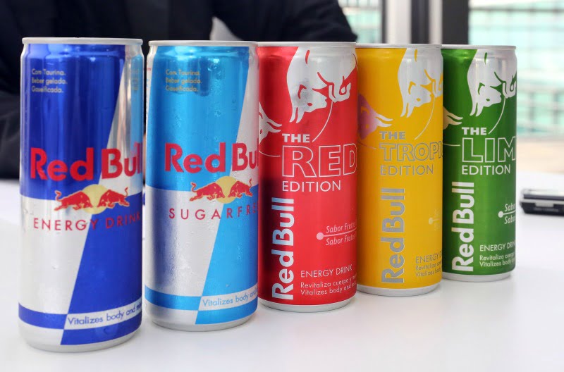 Red Bull - gama de produtos