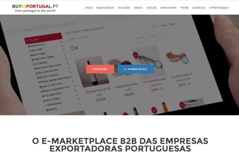 BuyinPortugal emarketplace exportações Distribuição Hoje