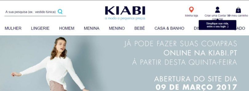 loja online da Kiabi