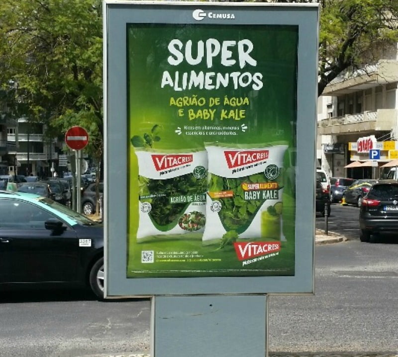 Vitacress mupi anuncio superalimentos