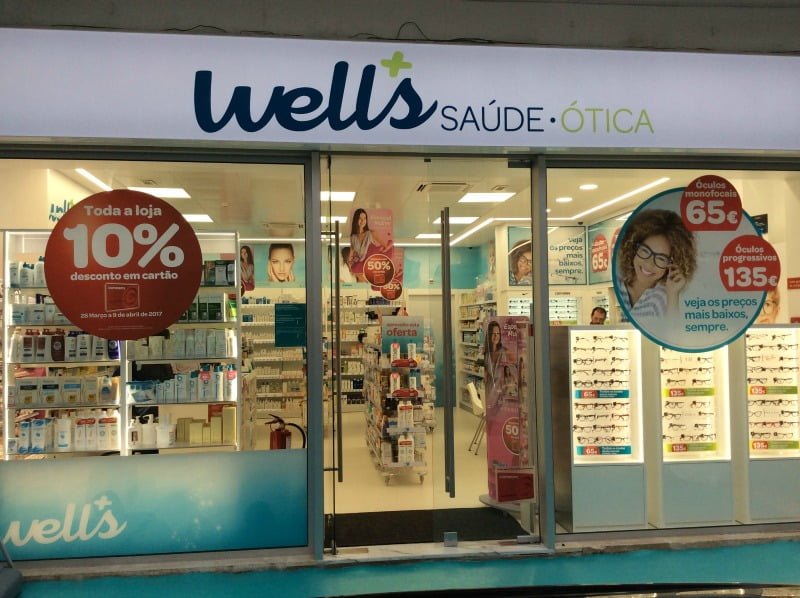 Wells fachada loja Distribuição Hoje