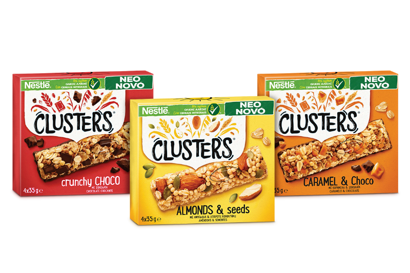 Clusters - barras de cereais - Distribuição Hoje
