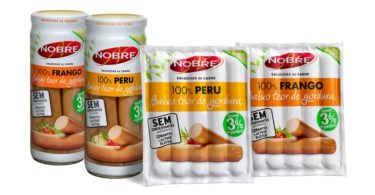 Nobre salsichas Baixo Teor Gordura Distribuição Hoje