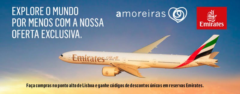 campanha Amoreiras Shopping Center e Emirates Distribuição Hoje