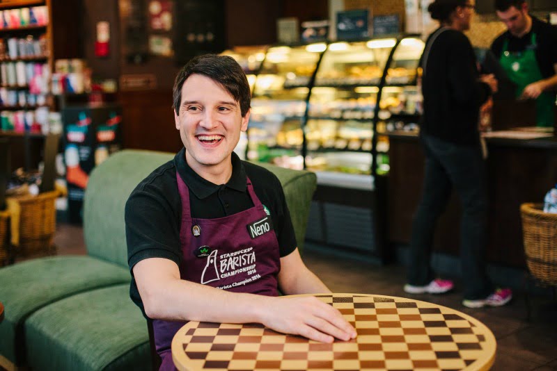 barista Starbucks premiado Distribuição Hoje