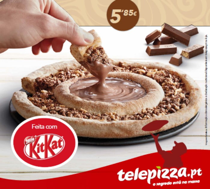 Telepizza e KitKat juntam-se para criar pizza doce