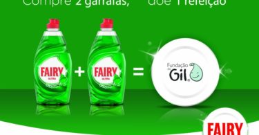 Fairy vai doar refeições às crianças da Fundação do Gil