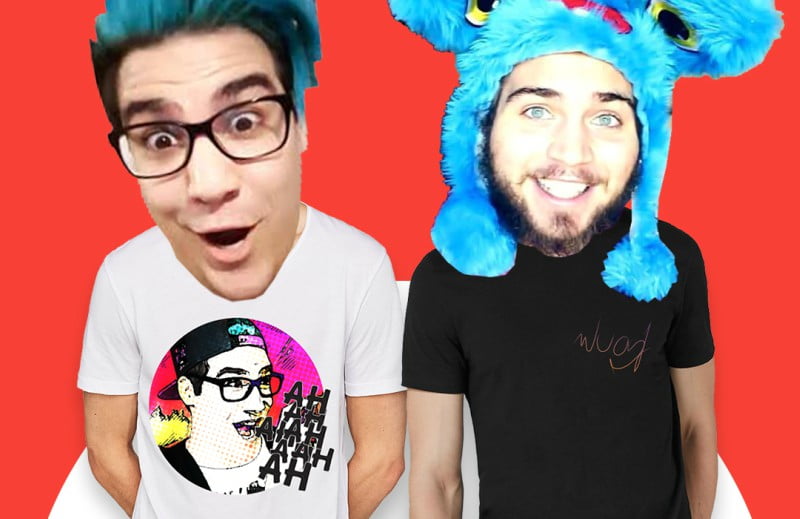 Youtubers criam t-shirts para a Sport Zone