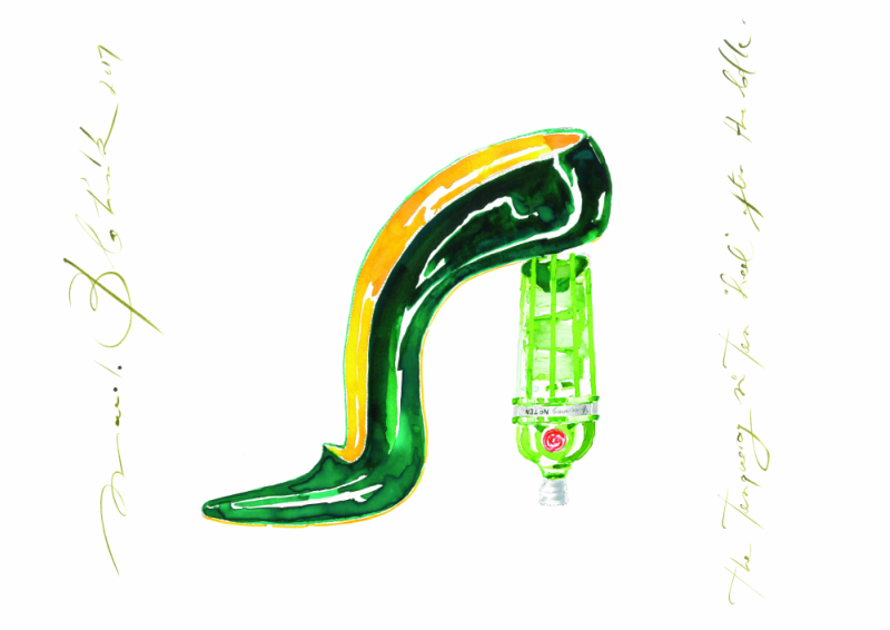 Manolo Blahnik cria copo para a Tanqueray