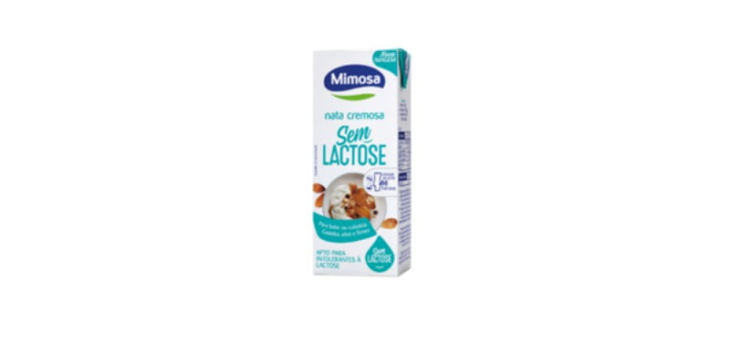 Mimosa lança natas sem lactose