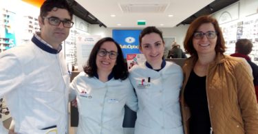 Cristina Picotês com Equipa MultiOpticas Arouca