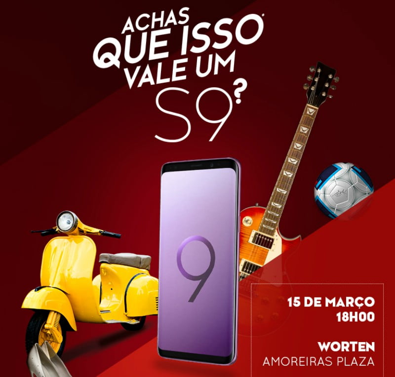 Worten recria leilão para promover Samsung Galaxy S9