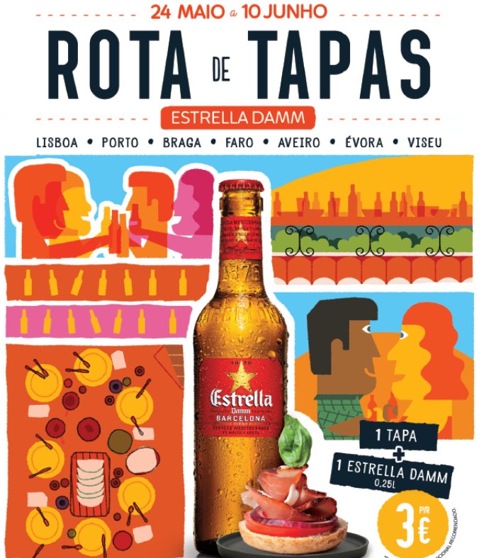 Rota de Tapas Estrella Damm arranca a 24 de maio