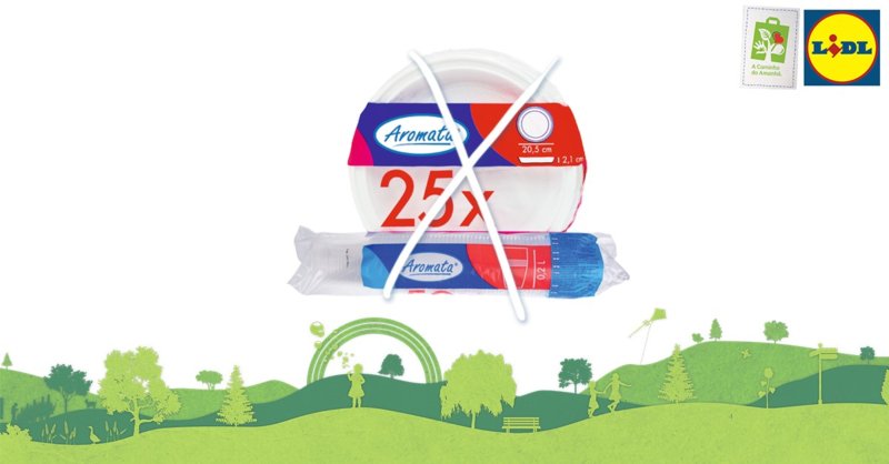 Lidl anuncia o fim do seu sortido de produtos de plástico descartável