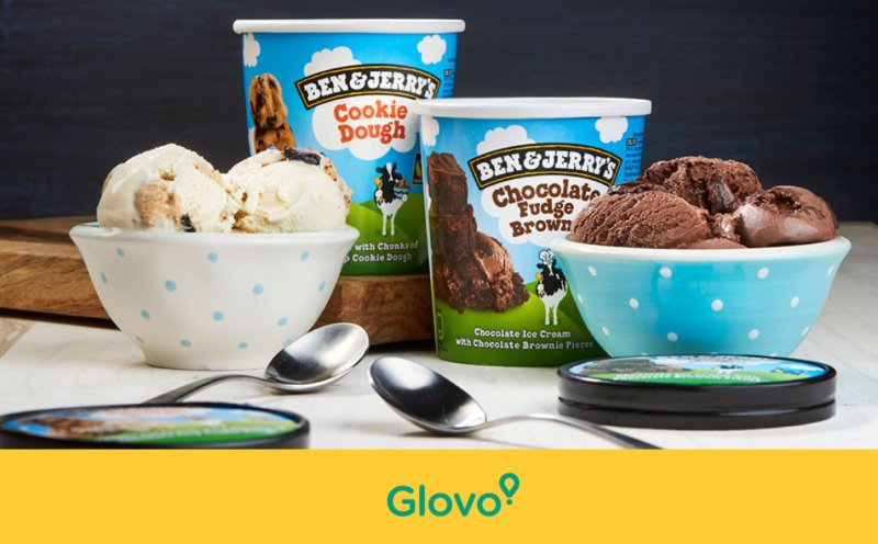 Glovo vai fazer as entregas dos gelados Ben&Jerry’s