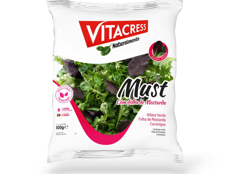 Vitacress introduz folha de mostarda nas suas saladas
