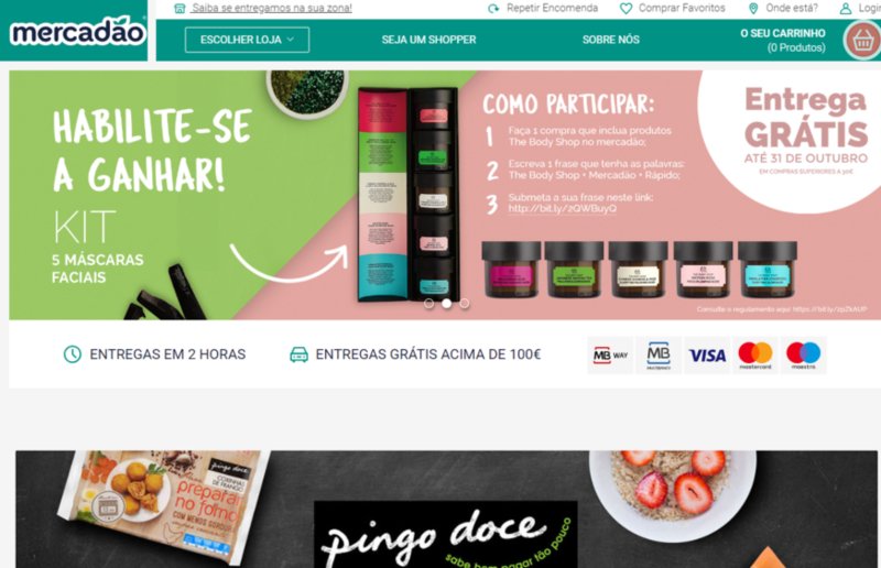 Mercadão oferece portes das entregas em dezembro