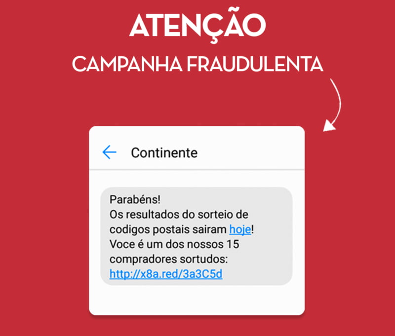 Continente alerta para campanhas fraudulentas em seu nome