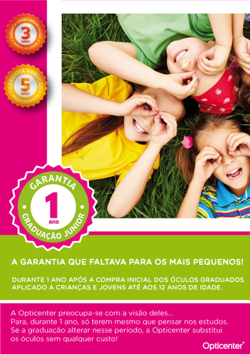 Opticenter Garantia ano Graduação Júnior