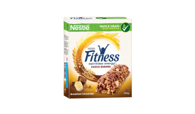 Nestlé lança barras de cereais Fitness de chocolate e banana