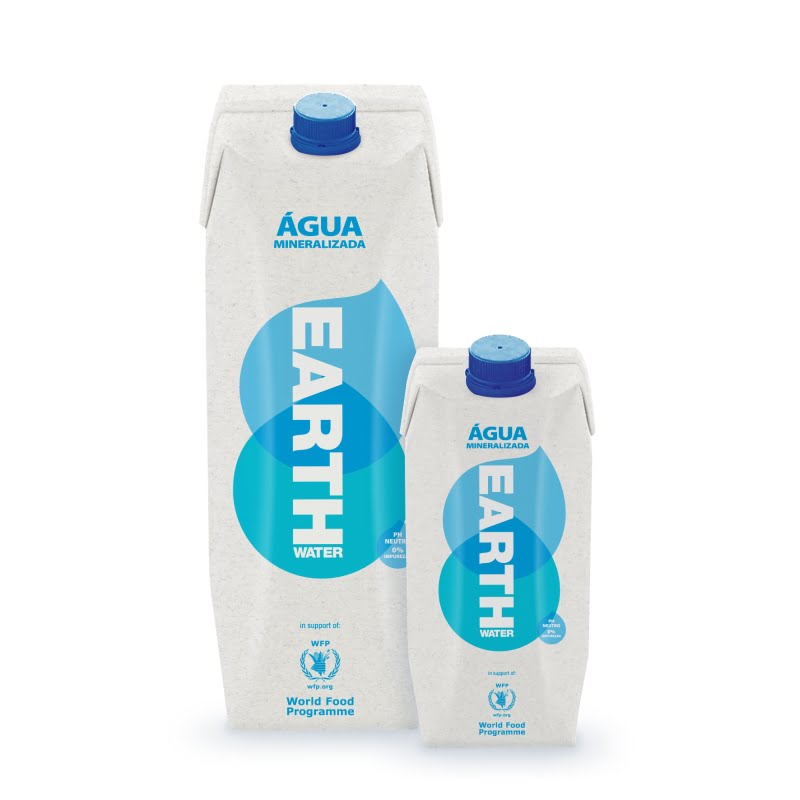 Earth Water é a primeira água em Portugal numa embalagem de cartão da Tetra Pak