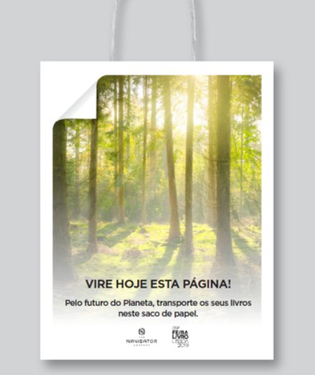 The Navigator Company criar saco de papel de origem renovável para a Feira do Livro