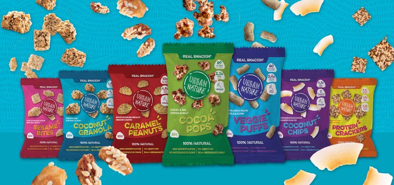 Snacks Urban Nature têm nova embalagem