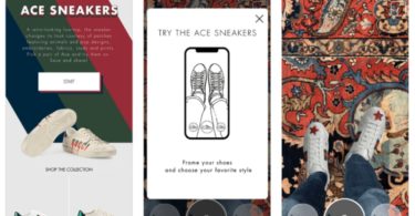 Gucci deixa experimentar sapatos com recurso a realidade aumentada