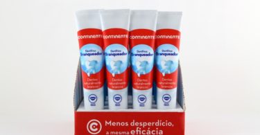 Continente poupa 8 toneladas/ano em cartão com pastas dentífricas somente em tubo