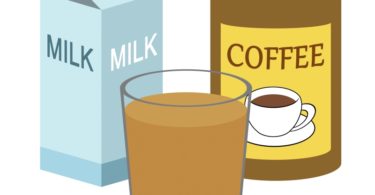 Leite, mas com café solúvel