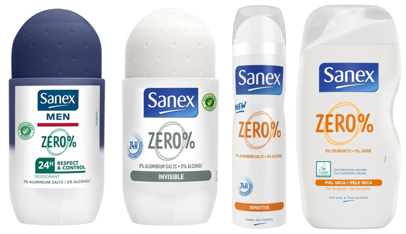 Zero% com Sanex