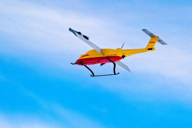 DHL parcelcopter Logística Transportes Hoje
