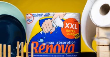 Rolos de cozinha da Renova já têm embalagens de papel