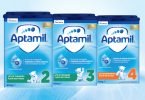 Leites de transição da Aptamil com nova fórmula