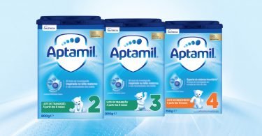 Leites de transição da Aptamil com nova fórmula