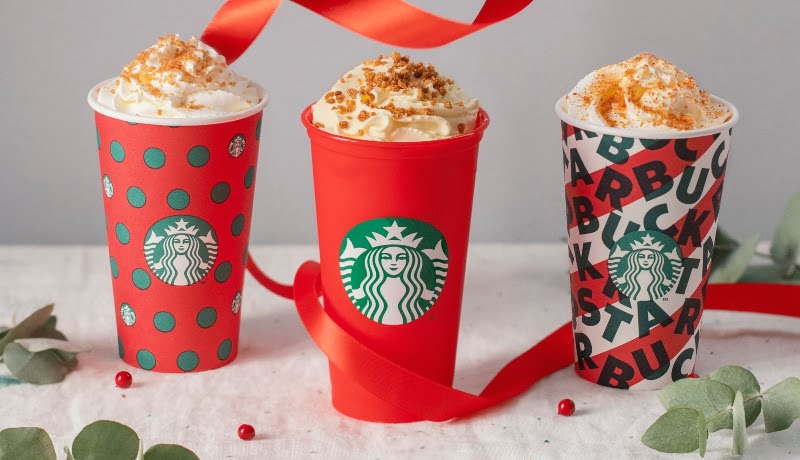 Copos ‘festivos’ chegam às lojas Starbucks