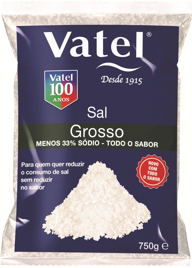 Vatel reduz sódio no sal grosso