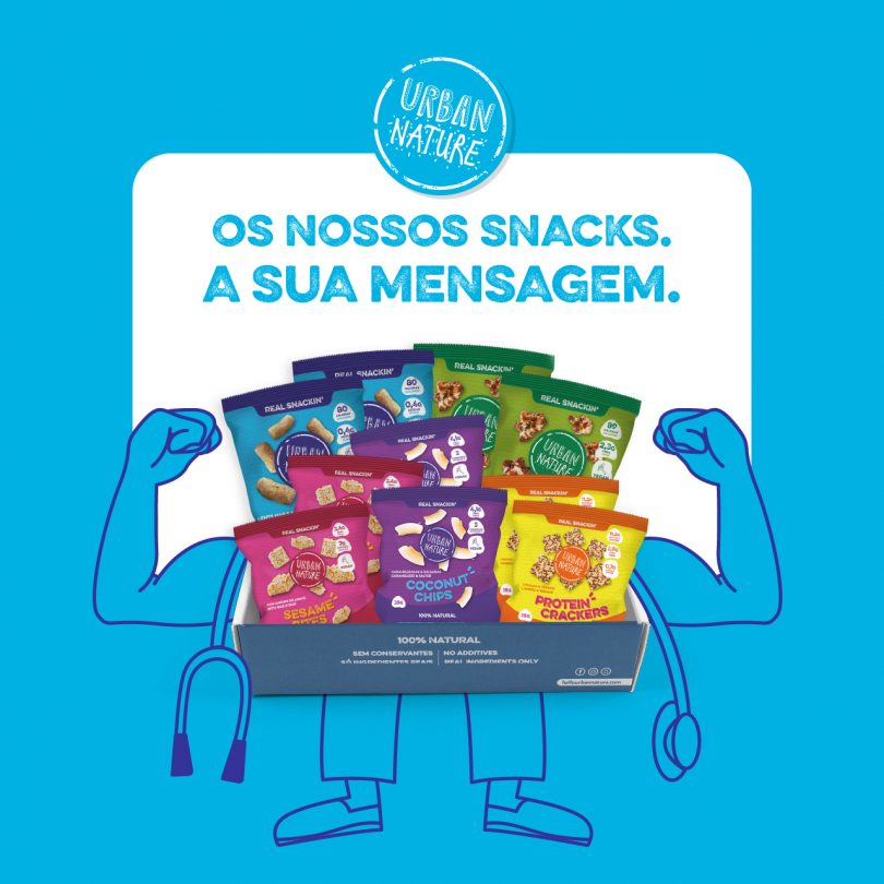 Urban Nature doa snacks com mensagens aos Hospitais