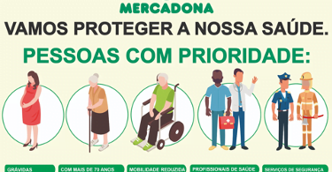 Mercadona anuncia novo conjunto de medidas de proteção