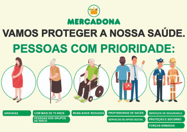 Mercadona anuncia novo conjunto de medidas de proteção