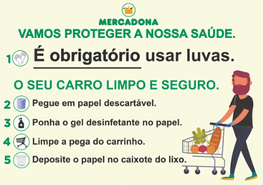 Mercadona anuncia novo conjunto de medidas de proteção