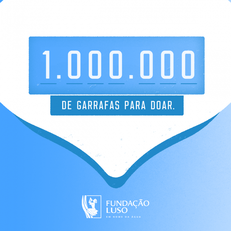 Fundação Luso doa um milhão de garrafas de água a instituições